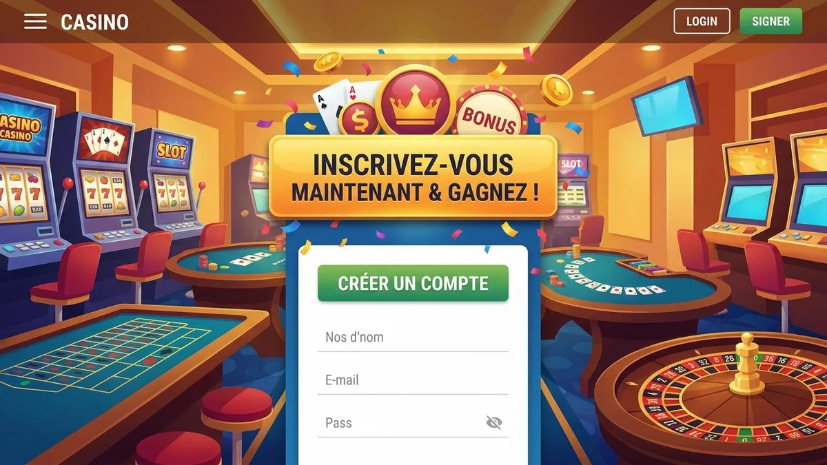 Inscription avec bonus